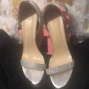 Eye Candle silver heel 3 in heels